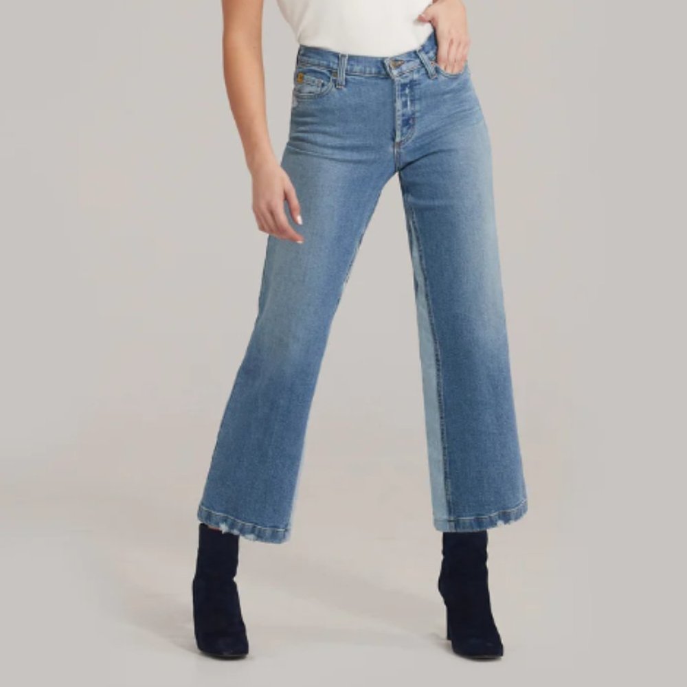 Yoga Jeans Lily Wide Leg in Movement, size 30